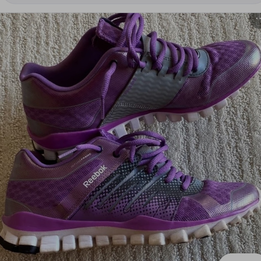 Reebok Fit Frame 3d Fuse Frame Purple Athletic Shoes Size 1/2